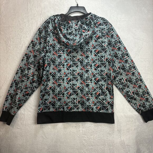 Under Armour Hoodie Men Medium Teal Geometric Sweater - Picture 9 of 10